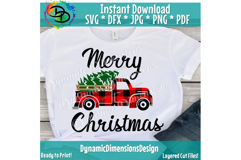 red-truck-svg-buffalo-plaid-merry-christmas-svg-christmas-tree-svg