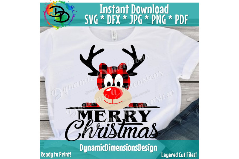 buffalo-plaid-reindeer-svg-reindeer-svg-peeping-reindeer-merry-chr