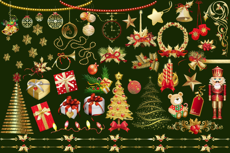 gold-and-red-christmas-clip-art