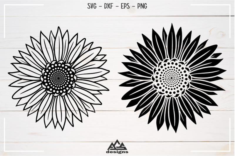 sun-flower-amp-sun-flower-split-frame-svg-design