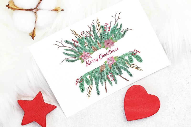 greeting-christmas-cards-set
