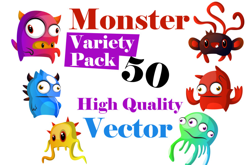 50x-monster-variety-pack-illustrations