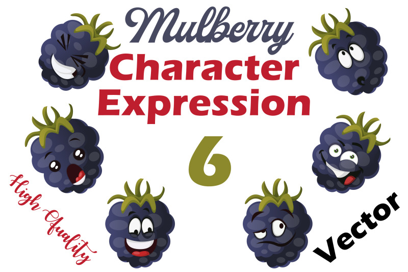 6x-mulberry-character-expression-illustrations