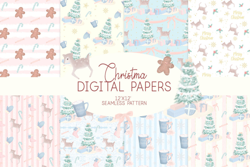 christmas-digital-papers