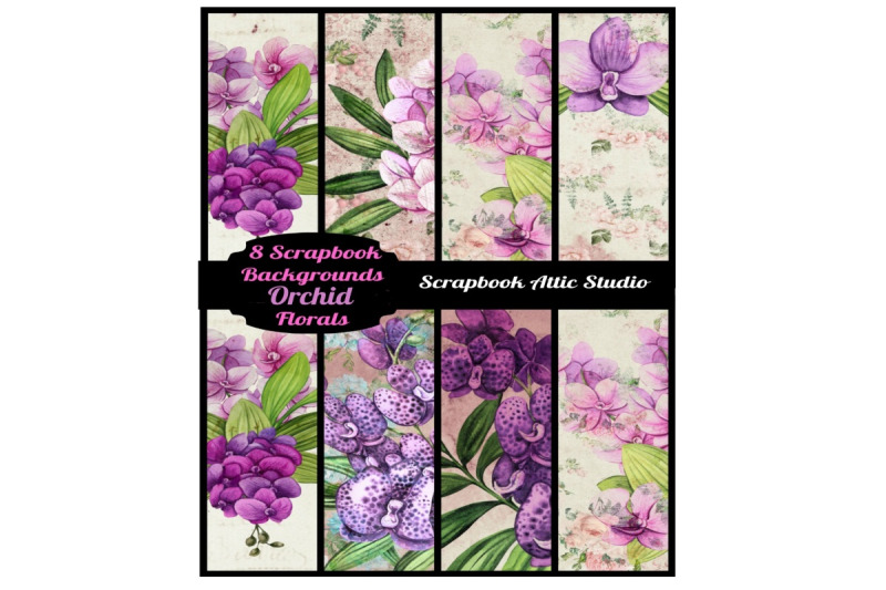 orchid-garden-printable-digital-scrapbook-kit