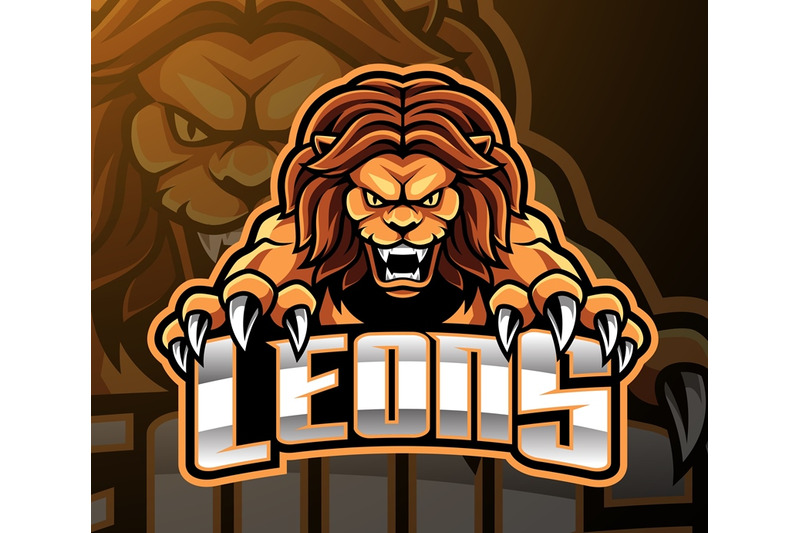 lion-head-esport-mascot-logo-design