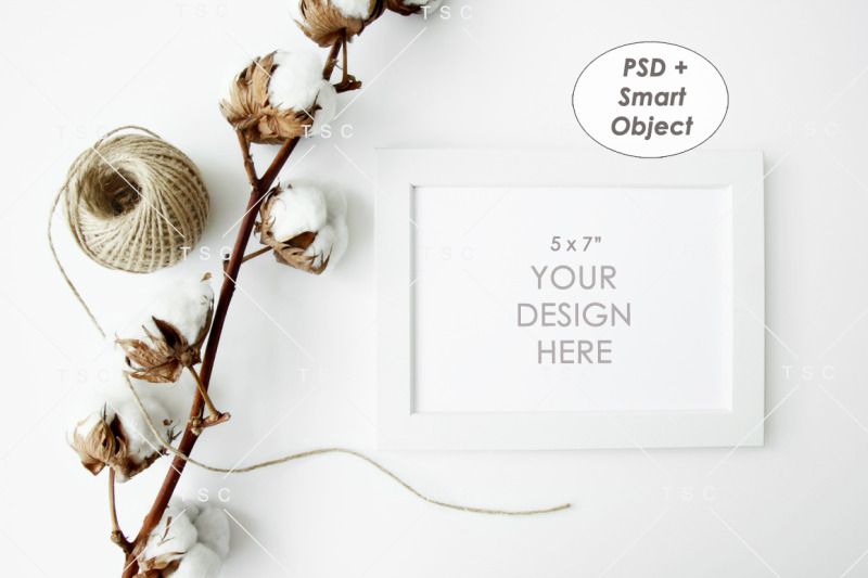 Free vertical frame mockup, flowers on cup, white background (PSD Mockups)