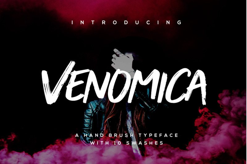 venomica-hand-brush-typeface