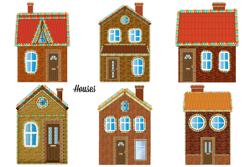 christmas-houses-and-scene-creator-clip-art