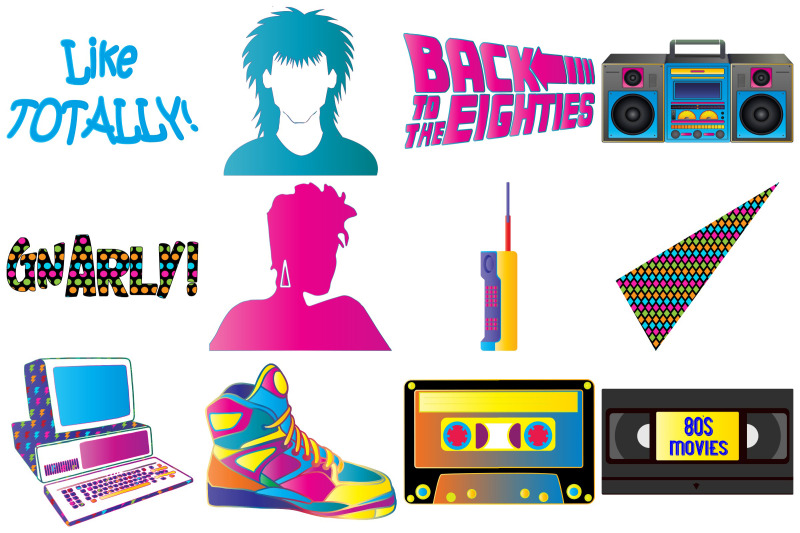 eighties-1980s-colorful-vector