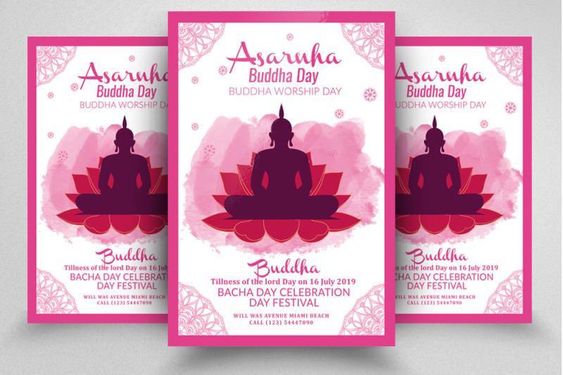 asarnha-buddha-event-flyer-poster