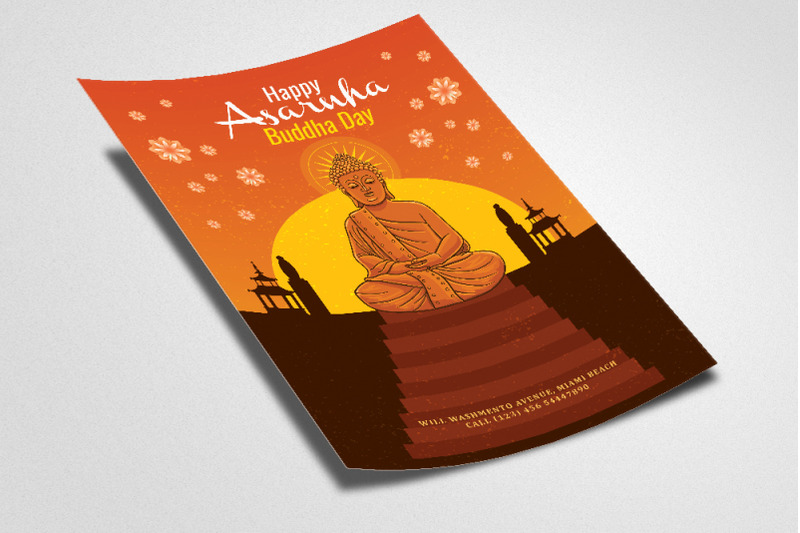 asarnha-buddha-day-flyer-template