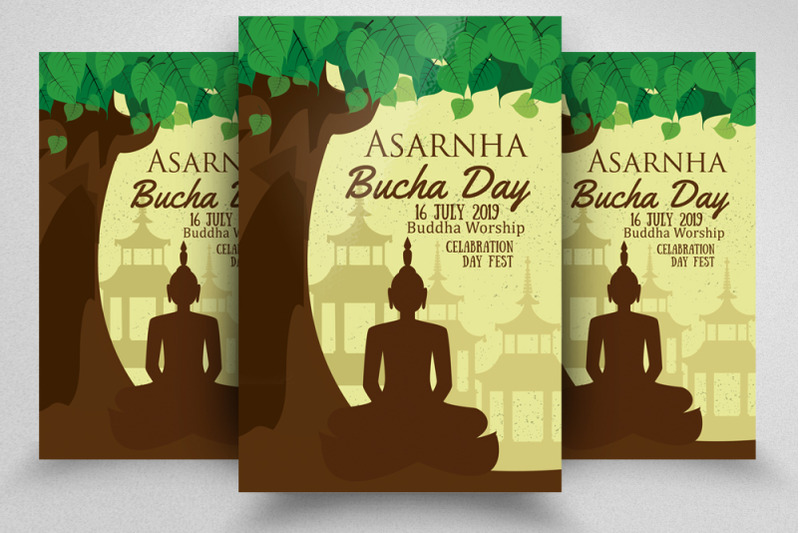 asarnha-bucha-worship-flyer-poster