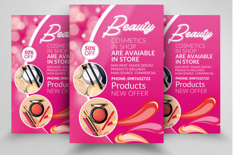 cosmetic-product-ad-flyer-poster