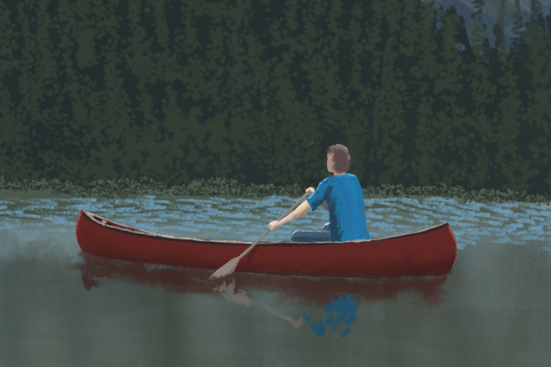 canoeing-the-lake