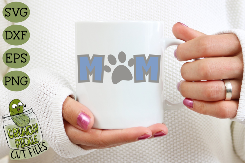 Dog Mom / Cat Mom Paw Print SVG File Free File Dog Mom / Cat Mom Paw Print SVG File Free File