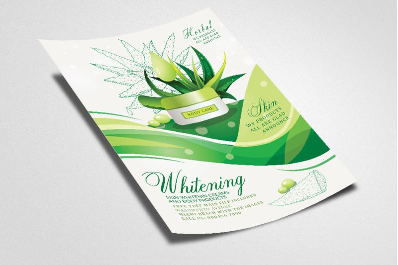 herbal-whitening-beauty-product-flyer