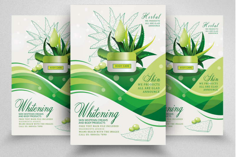 herbal-whitening-beauty-product-flyer