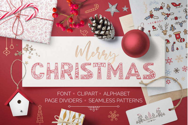 christmas-font-clipart-patterns