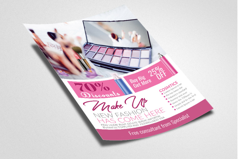 cosmetic-make-up-flyer-template