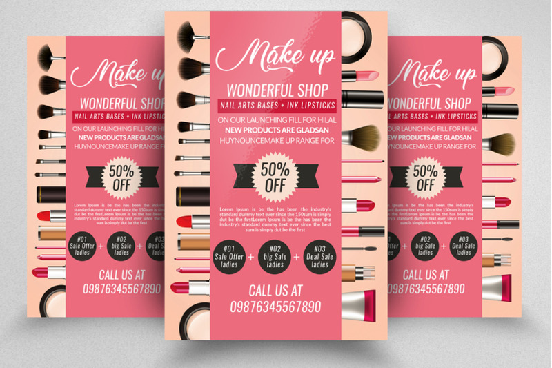 cosmetics-product-ads-flyer-poster