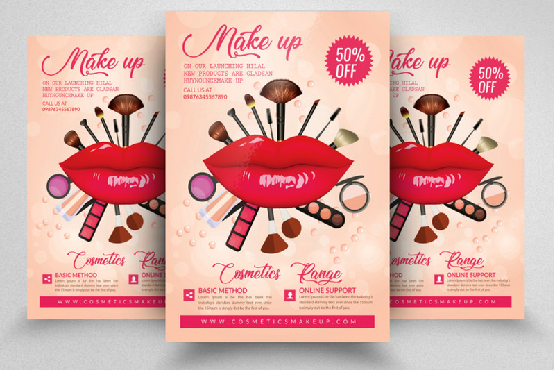 cosmetics-make-up-flyer-template