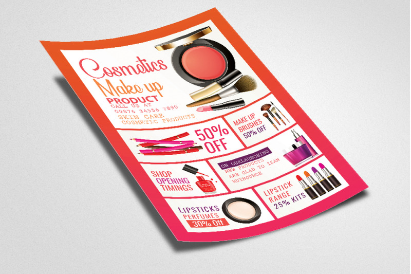 cosmetics-make-up-product-flyer-template