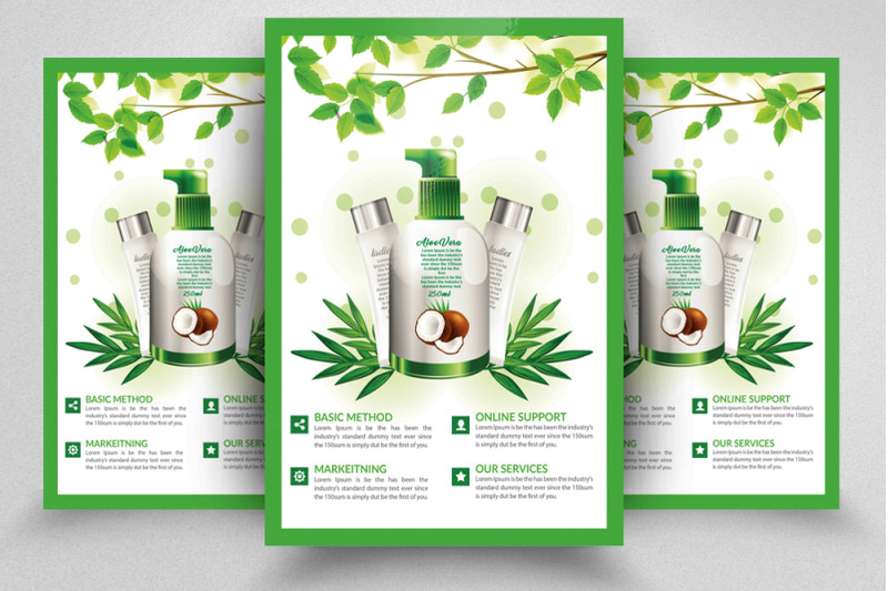 aleo-vera-herbal-product-flyer