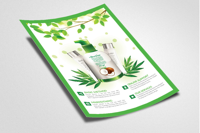 aleo-vera-herbal-product-flyer