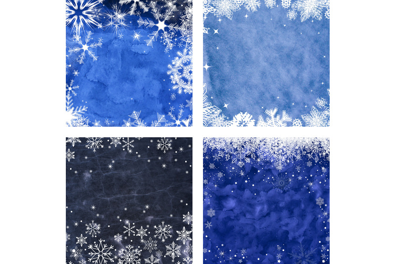 ice-and-snowflake-frames