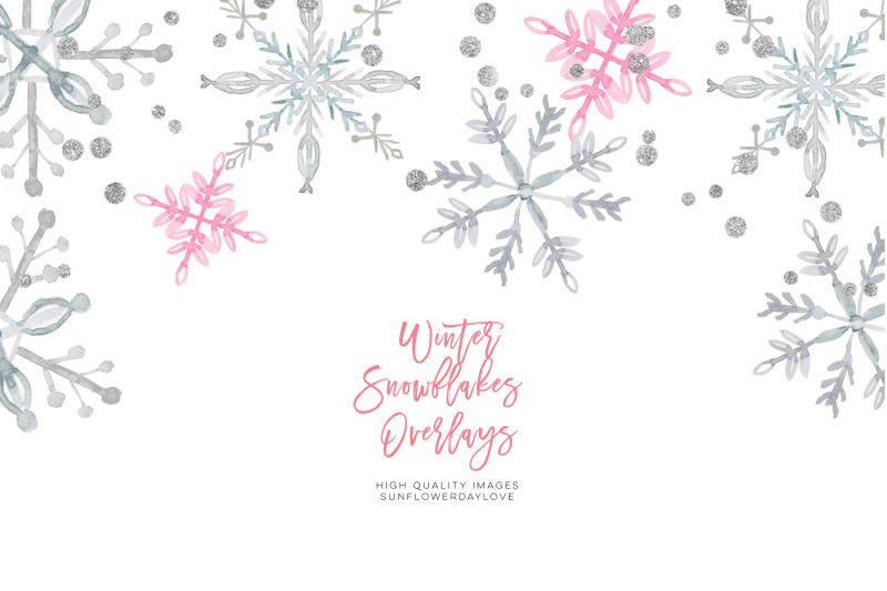 winter-snowflakes-overlays-pink-winter-silver-christmas-overlays