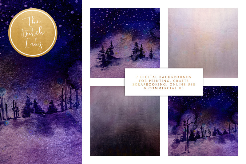 digital-backgrounds-winter-night-sky