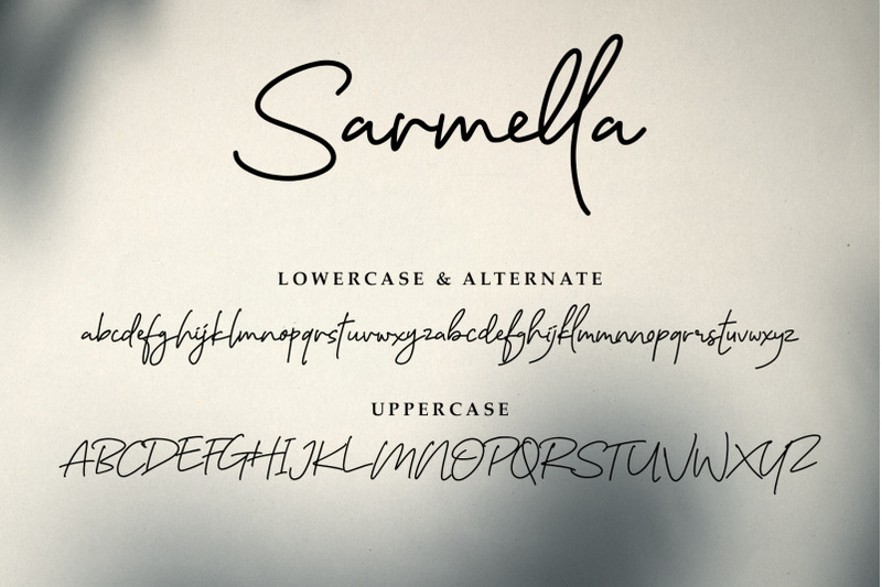 sarmella-handwritten-font-script