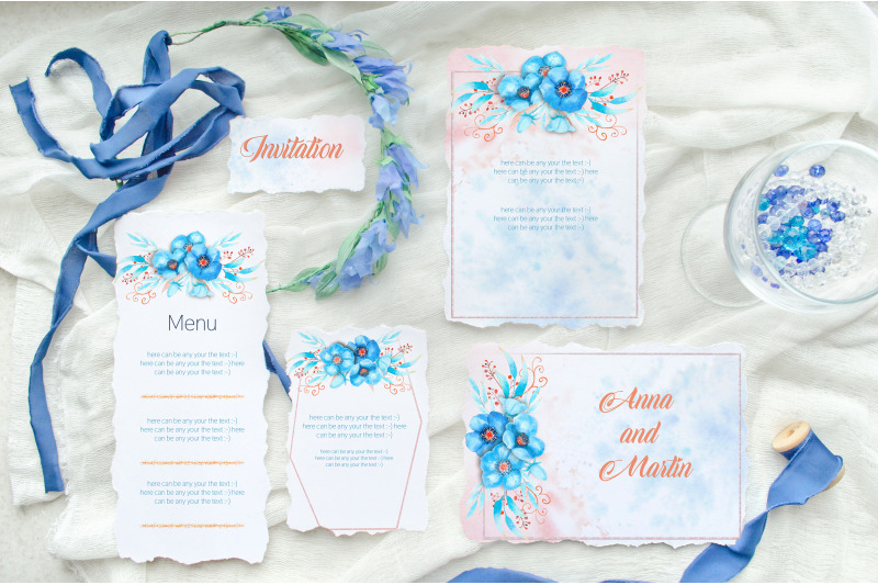romantic-frames-with-blue-hellebore-flowers