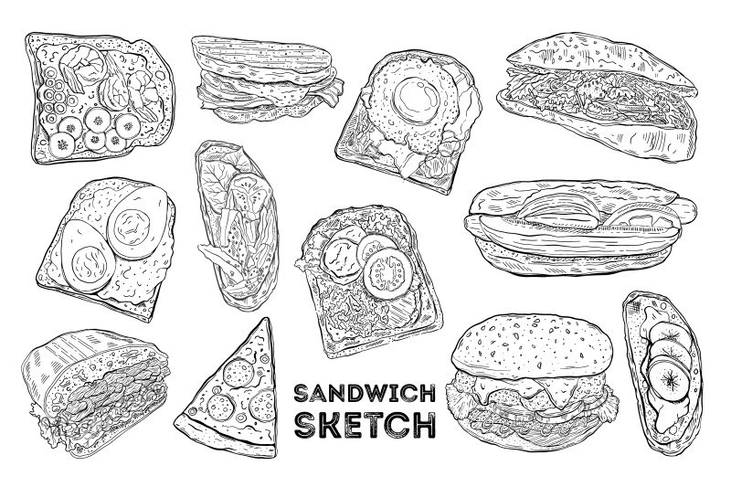sandvich-sketch-set