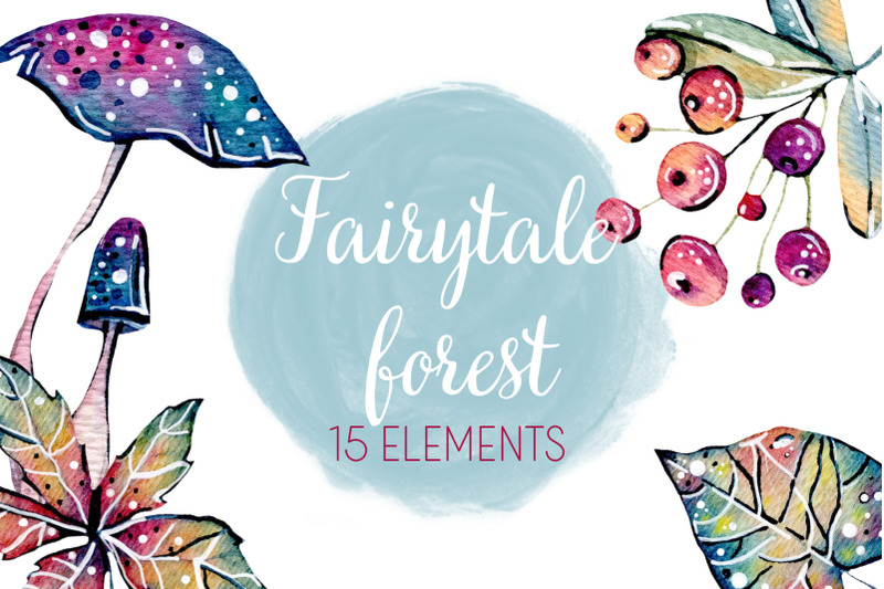 fairytale-forest-watercolor-set
