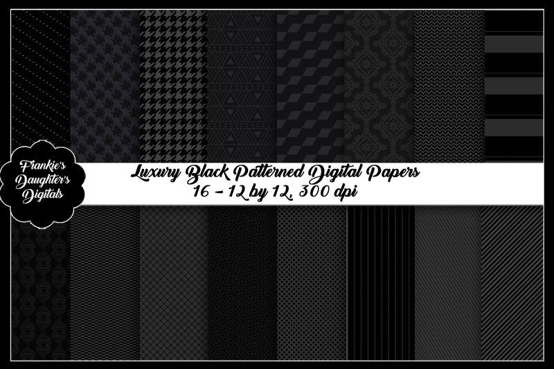 luxury-black-patterned-digital-papers