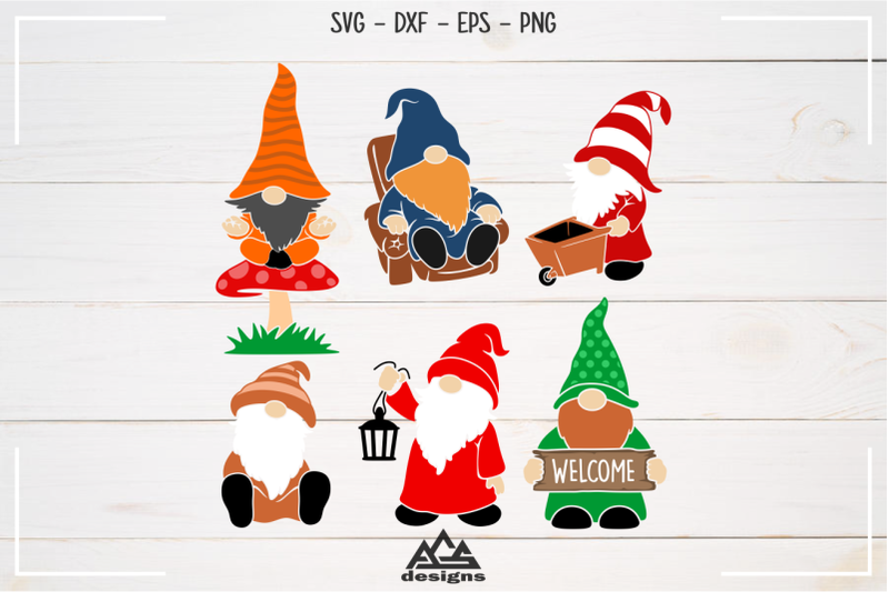 Download Gnome Packs II Svg Design By AgsDesign | TheHungryJPEG.com