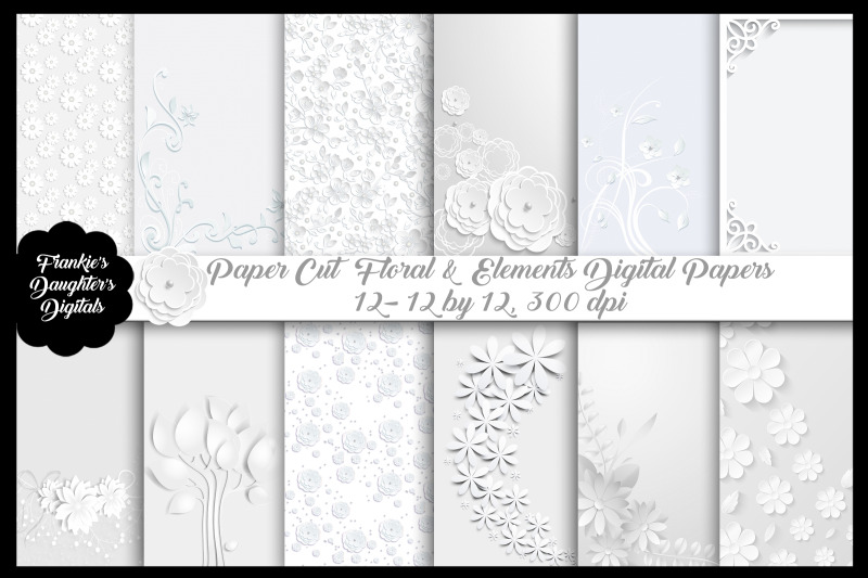 paper-cut-floral-and-elements-digital-papers