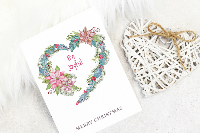 christmas-card-with-heart-shape-wreath
