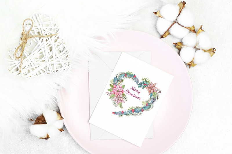 christmas-card-with-heart-shape-wreath