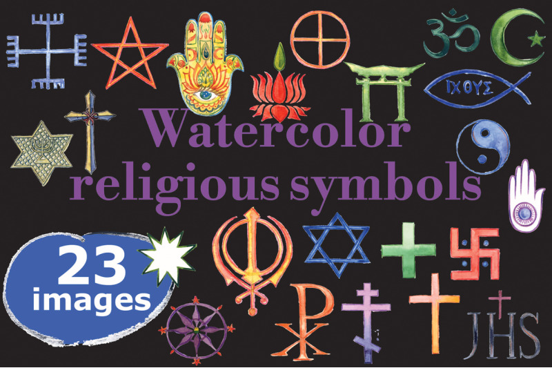 watercolor-religious-symbols