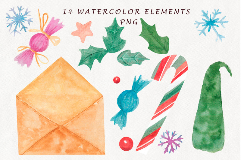 watercolor-christmas-sweets