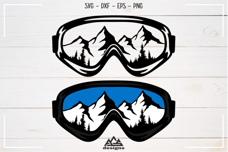 Ski SnowBoard Googles Sport Svg Design Free File