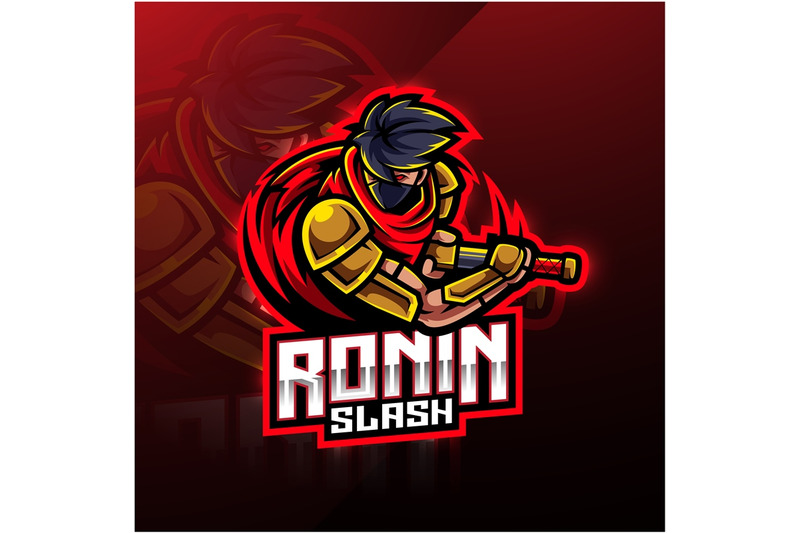 ronin-esport-mascot-logo-design