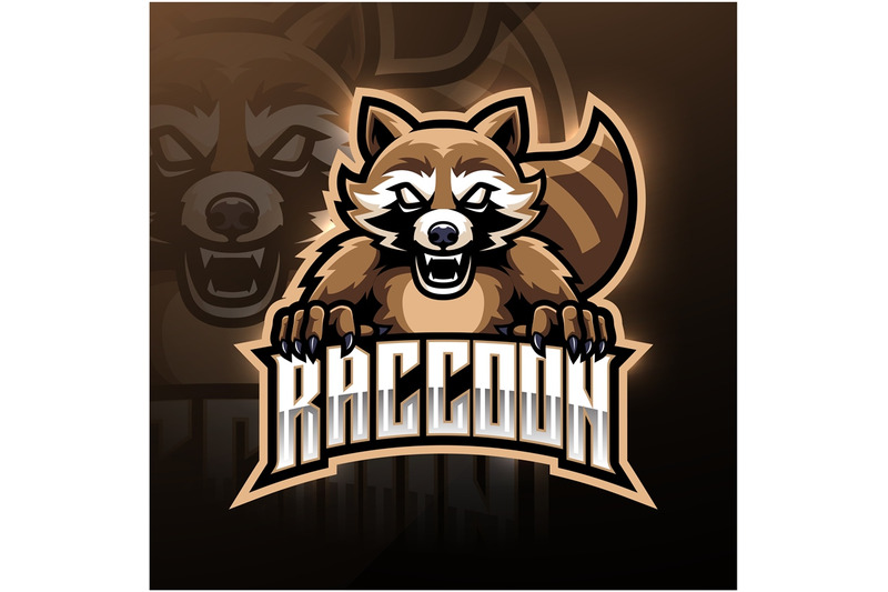 raccoon-esport-mascot-logo-design