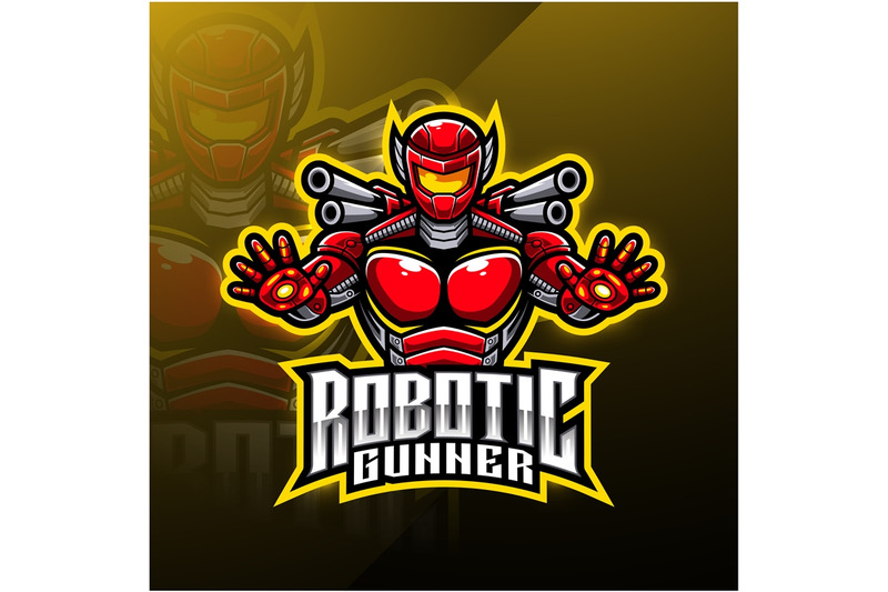 robotic-gunner-esport-mascot-logo-design