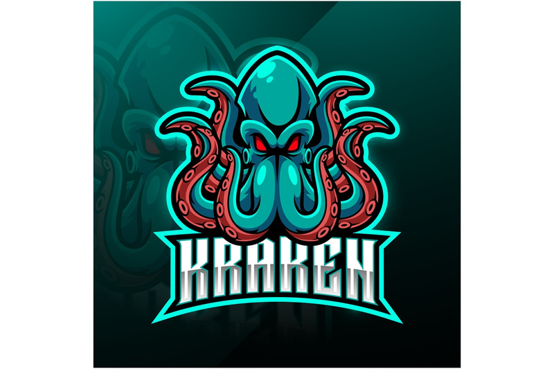 kraken-octopus-esport-mascot-logo-design
