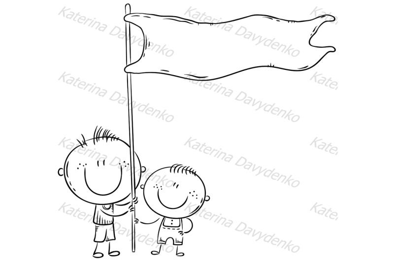 kids-holding-a-blue-flag
