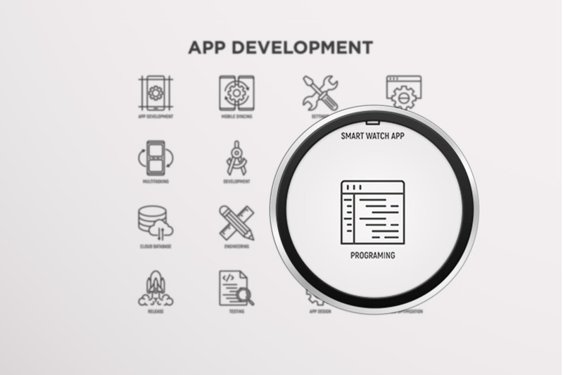 app-development-16-thin-line-icons-set
